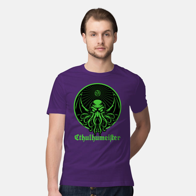 Cthulhu Drink Label-Mens-Premium-Tee-Studio Mootant