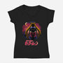 Moon Rising-Womens-V-Neck-Tee-rmatix