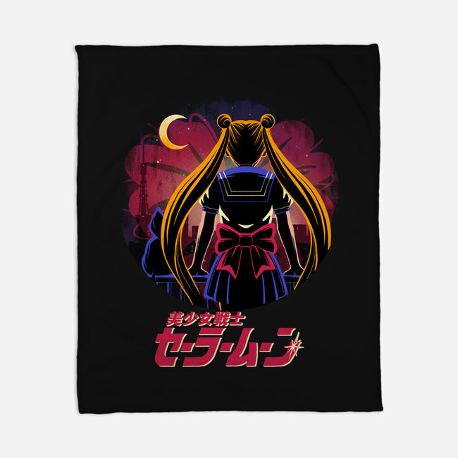 Moon Rising-None-Fleece-Blanket-rmatix