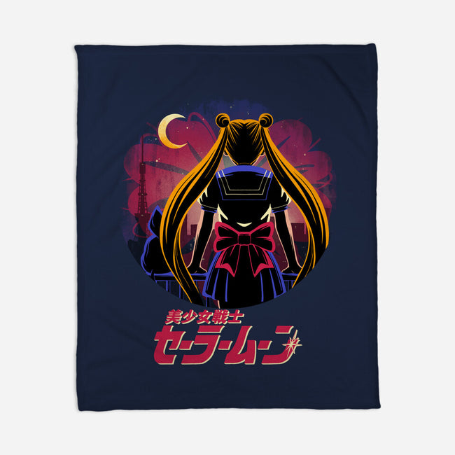 Moon Rising-None-Fleece-Blanket-rmatix