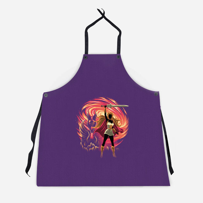 Guardian Of Etheria-Unisex-Kitchen-Apron-rmatix