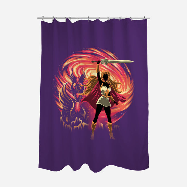 Guardian Of Etheria-None-Polyester-Shower Curtain-rmatix