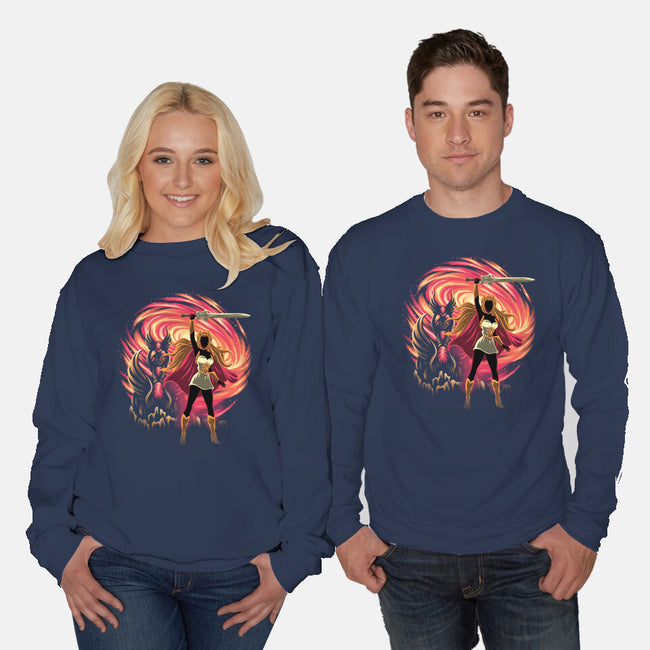 Guardian Of Etheria-Unisex-Crew Neck-Sweatshirt-rmatix