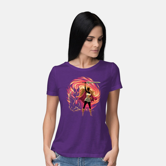 Guardian Of Etheria-Womens-Basic-Tee-rmatix