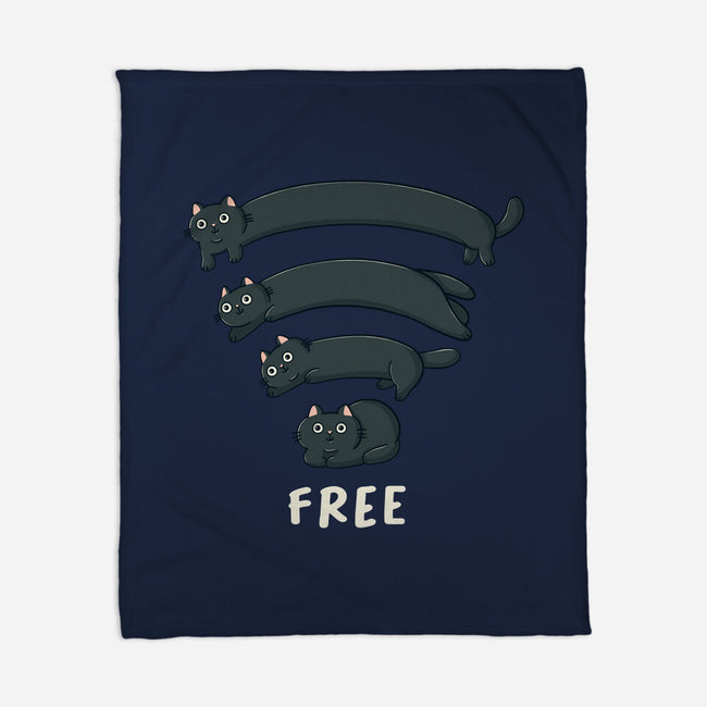 Catfi Free-None-Fleece-Blanket-Freecheese
