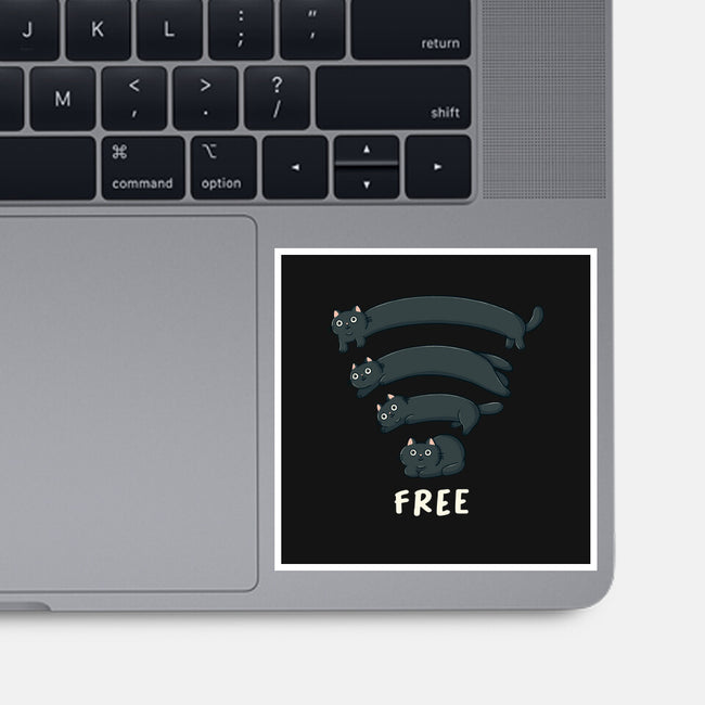 Catfi Free-None-Glossy-Sticker-Freecheese
