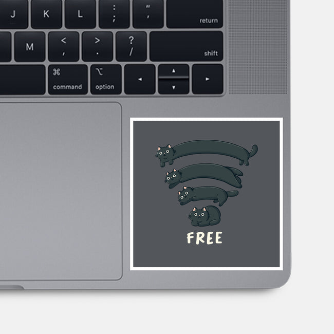 Catfi Free-None-Glossy-Sticker-Freecheese