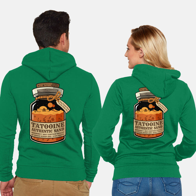Tatooine Authentic Sand-Unisex-Zip-Up-Sweatshirt-erion_designs