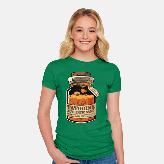Tatooine Authentic Sand-Womens-Fitted-Tee-erion_designs