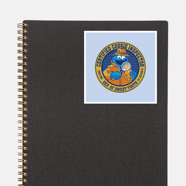 Certified Cookie Inspector-None-Glossy-Sticker-erion_designs