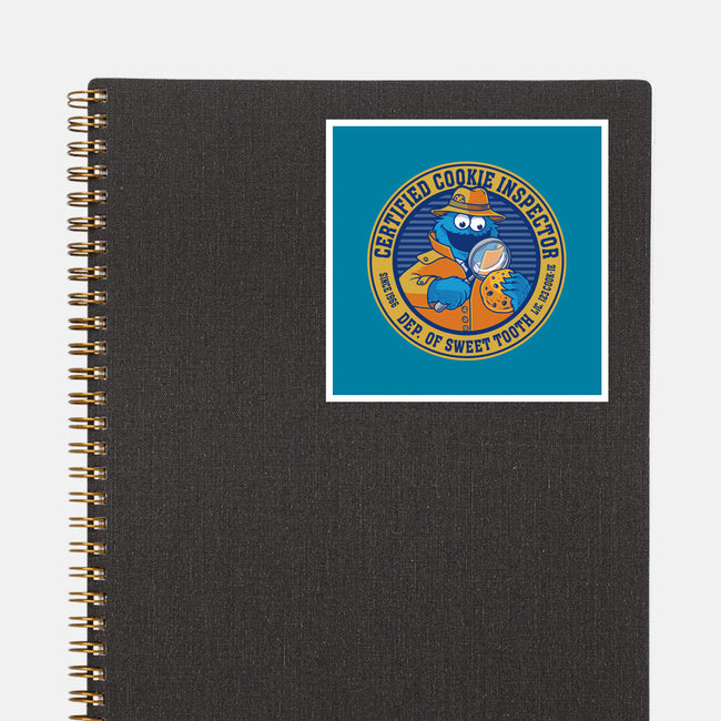 Certified Cookie Inspector-None-Glossy-Sticker-erion_designs
