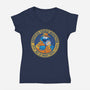Certified Cookie Inspector-Womens-V-Neck-Tee-erion_designs