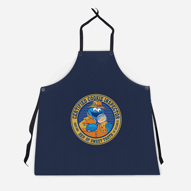 Certified Cookie Inspector-Unisex-Kitchen-Apron-erion_designs