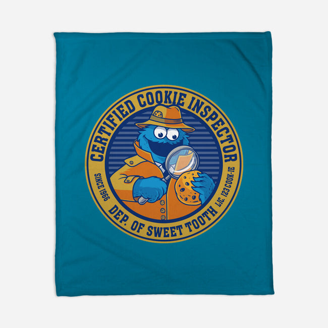 Certified Cookie Inspector-None-Fleece-Blanket-erion_designs