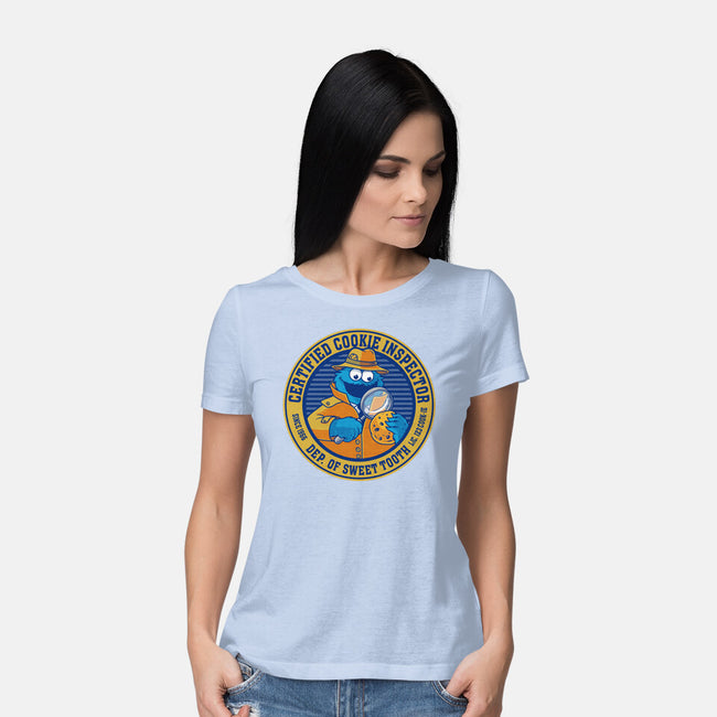 Certified Cookie Inspector-Womens-Basic-Tee-erion_designs