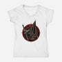 Keeper Of The Town-Womens-V-Neck-Tee-glitchygorilla