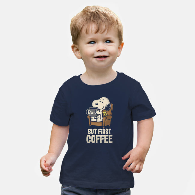 I Will Have My Coffee First-Baby-Basic-Tee-turborat14