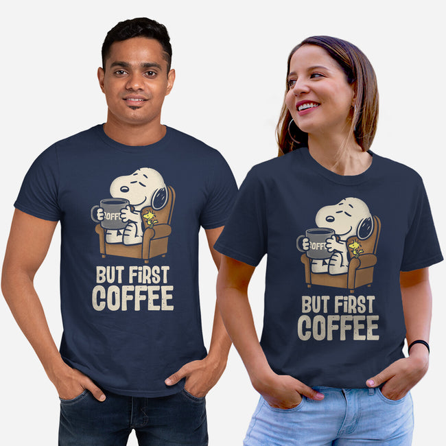 I Will Have My Coffee First-Unisex-Basic-Tee-turborat14