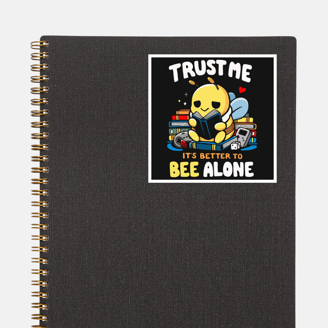 Better To BEE Alone-None-Glossy-Sticker-Vallina84