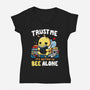 Better To BEE Alone-Womens-V-Neck-Tee-Vallina84