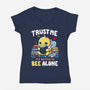 Better To BEE Alone-Womens-V-Neck-Tee-Vallina84