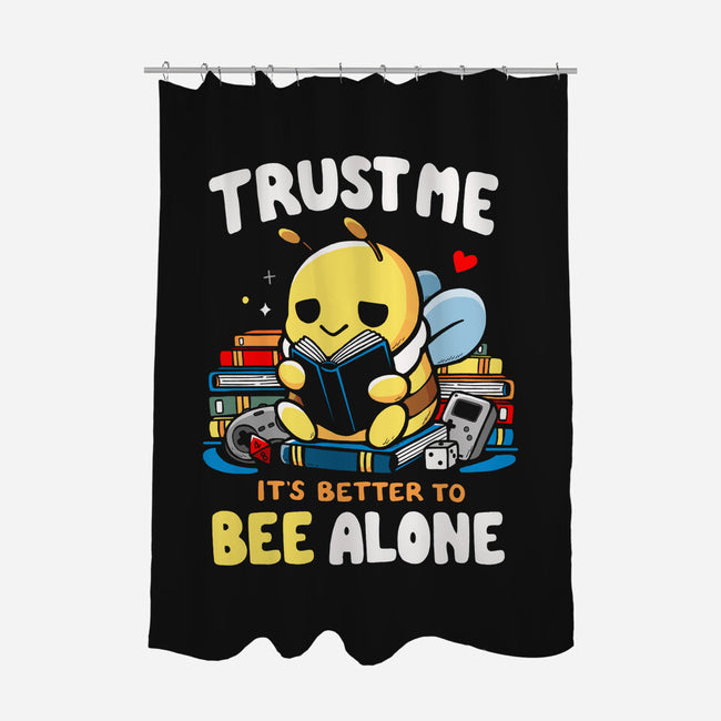 Better To BEE Alone-None-Polyester-Shower Curtain-Vallina84