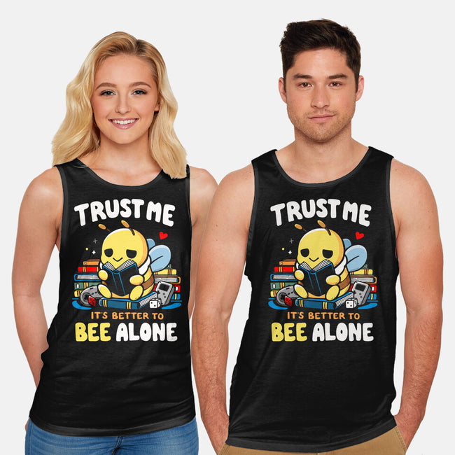 Better To BEE Alone-Unisex-Basic-Tank-Vallina84