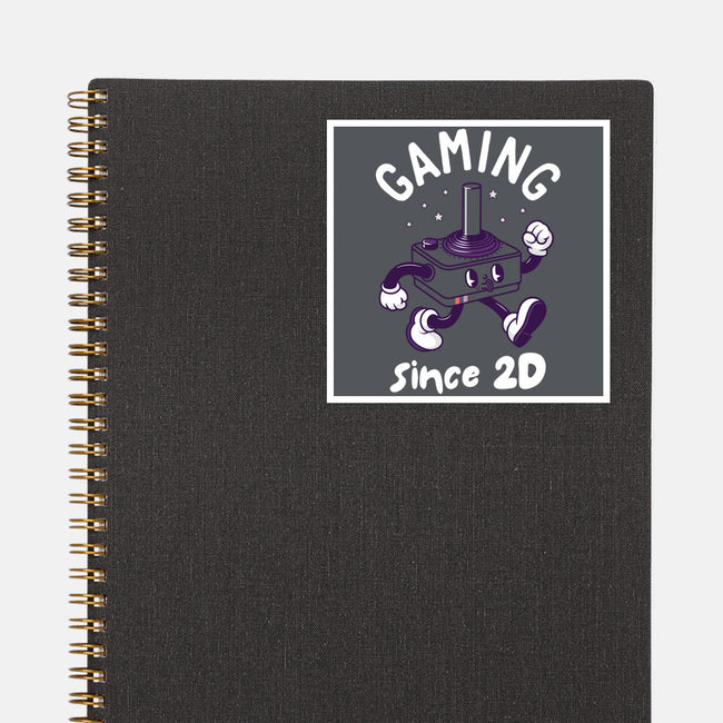 Gaming Since 2D-None-Glossy-Sticker-rocketman_art