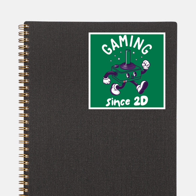 Gaming Since 2D-None-Glossy-Sticker-rocketman_art