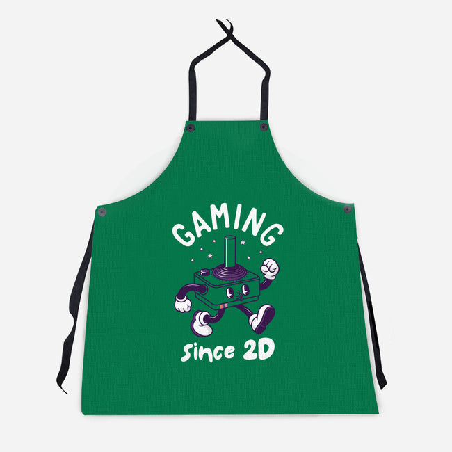 Gaming Since 2D-Unisex-Kitchen-Apron-rocketman_art