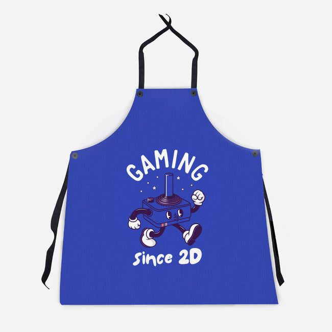 Gaming Since 2D-Unisex-Kitchen-Apron-rocketman_art