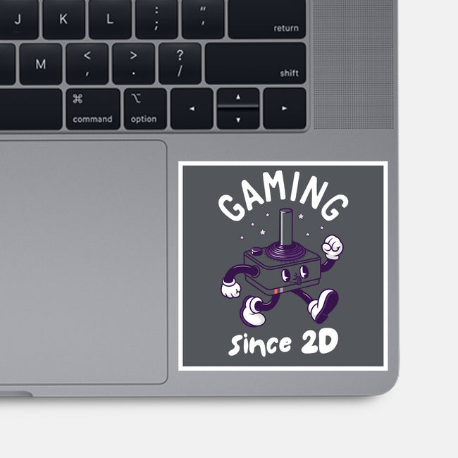 Gaming Since 2D-None-Glossy-Sticker-rocketman_art