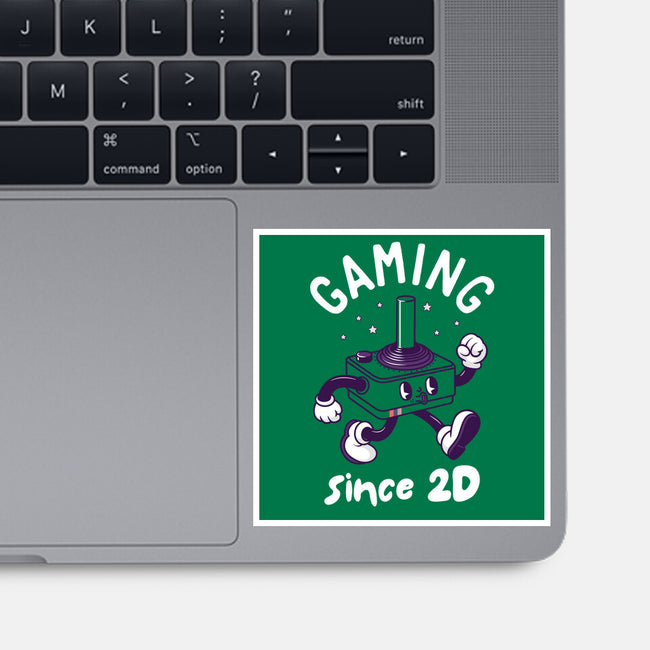 Gaming Since 2D-None-Glossy-Sticker-rocketman_art