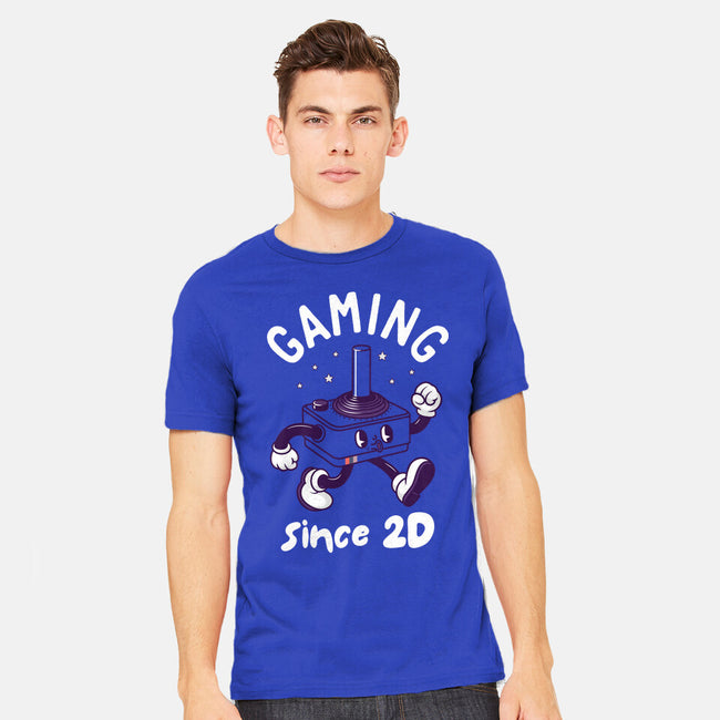Gaming Since 2D-Mens-Heavyweight-Tee-rocketman_art
