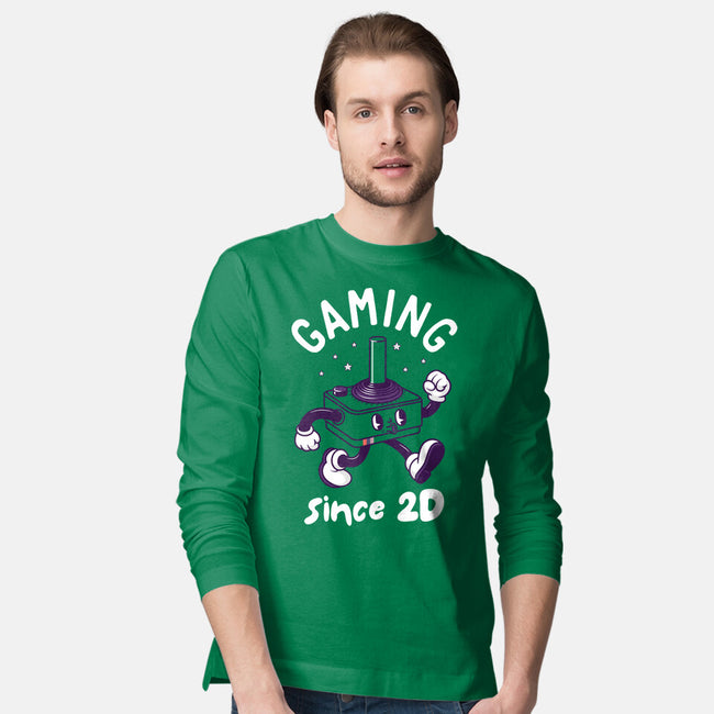 Gaming Since 2D-Mens-Long Sleeved-Tee-rocketman_art