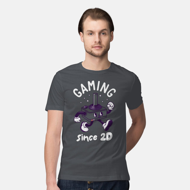 Gaming Since 2D-Mens-Premium-Tee-rocketman_art