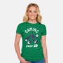 Gaming Since 2D-Womens-Fitted-Tee-rocketman_art
