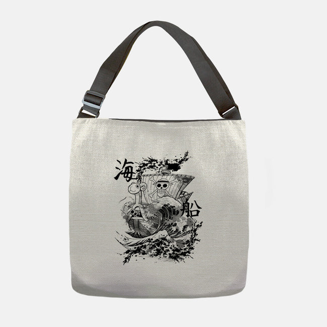 Ship Sea Ink-None-Adjustable Tote-Bag-fanfabio