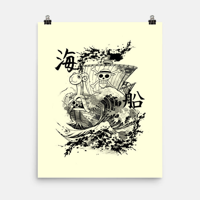 Ship Sea Ink-None-Matte-Poster-fanfabio