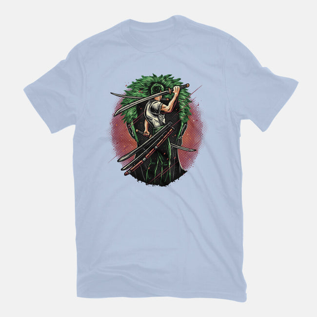 Swordsman Of The Seas-Womens-Basic-Tee-glitchygorilla