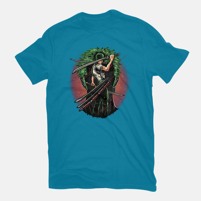 Swordsman Of The Seas-Womens-Basic-Tee-glitchygorilla