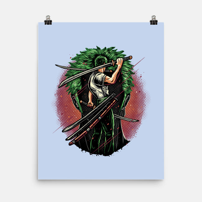 Swordsman Of The Seas-None-Matte-Poster-glitchygorilla