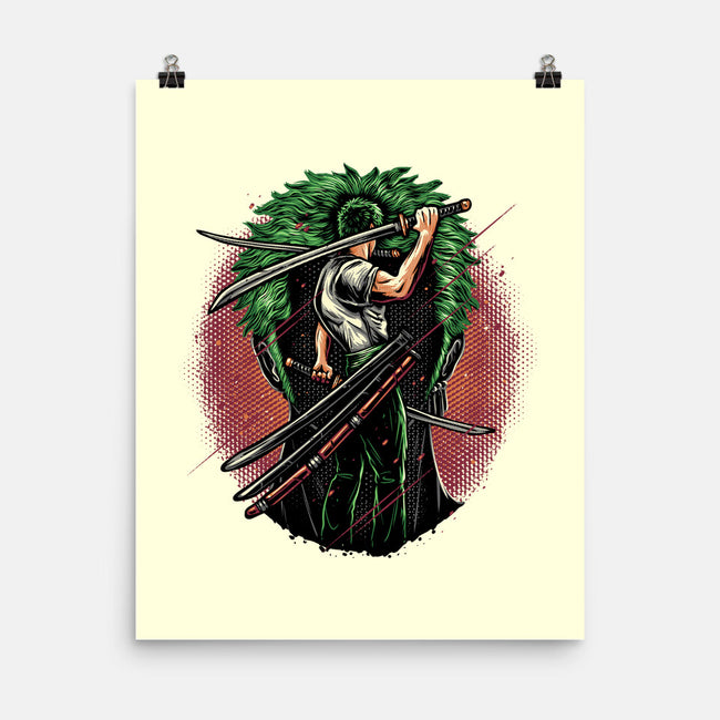 Swordsman Of The Seas-None-Matte-Poster-glitchygorilla
