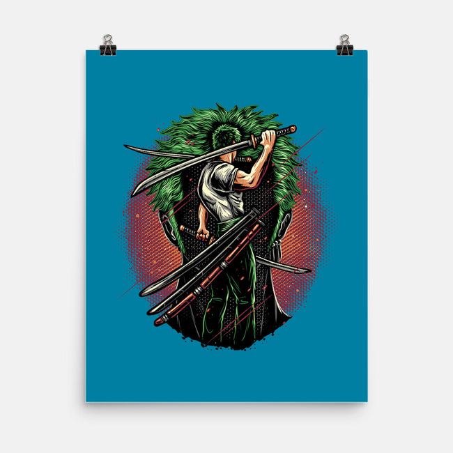 Swordsman Of The Seas-None-Matte-Poster-glitchygorilla