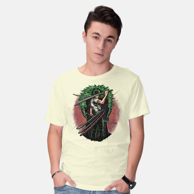 Swordsman Of The Seas-Mens-Basic-Tee-glitchygorilla