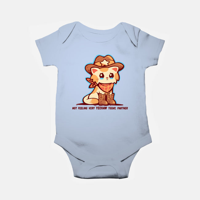 Not Feeling Very Yeehaw-Baby-Basic-Onesie-TechraNova