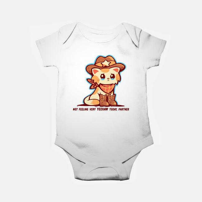 Not Feeling Very Yeehaw-Baby-Basic-Onesie-TechraNova