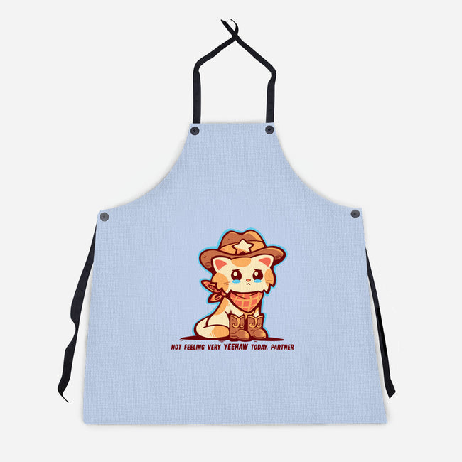 Not Feeling Very Yeehaw-Unisex-Kitchen-Apron-TechraNova