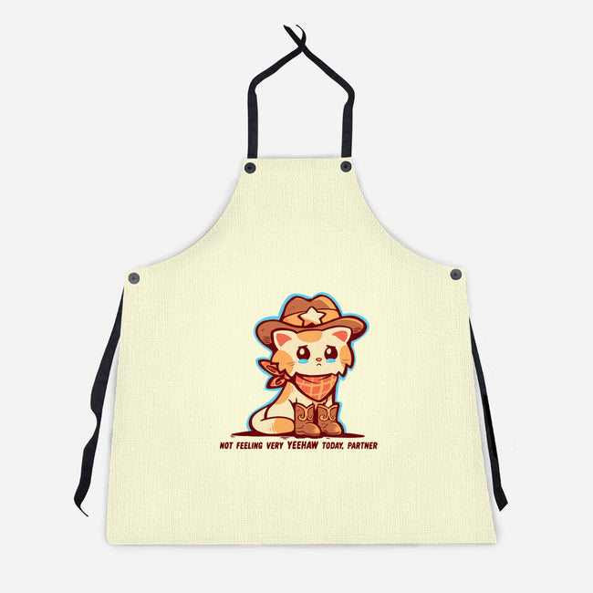 Not Feeling Very Yeehaw-Unisex-Kitchen-Apron-TechraNova