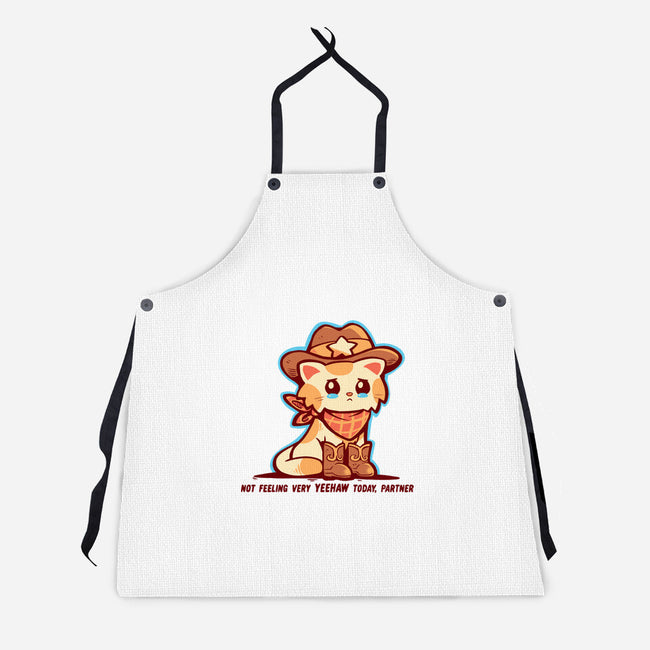 Not Feeling Very Yeehaw-Unisex-Kitchen-Apron-TechraNova